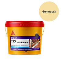 Sikacryl®-122 Window VP, 7 кг, Бежевый оконный герметик акриловый для наружных работ, ведро